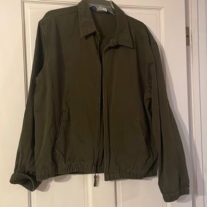 Men’s Polo by Ralph Lauren hunter green canvas jacket. Size Large